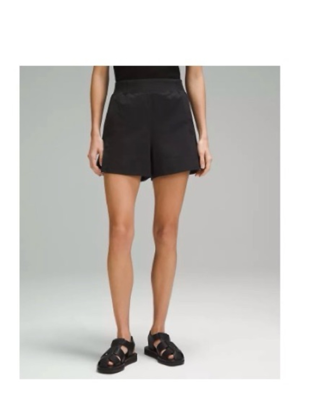 lululemon athletica Black, the Stretch Woven Relaxed-fit High-Rise shorts